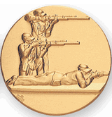 Rifle 3 Position Litho Medal Insert