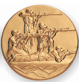 Rifle 4 Position Litho Medal Insert