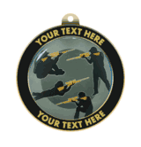 Rifle Insert Medal with Personalized Rim