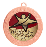 Epoxy Dome Insert Medal with Bronze Frame: Rising Star