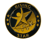 Rising Star Lapel Pin