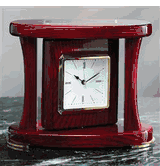 Rosewood Swivel Clock