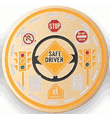 Safe Driver Medal Insert (Etched)