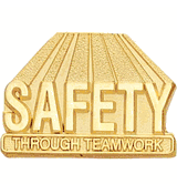 Safety Through Teamwork Lapel Pin (BR Series)