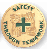 Safety Through Teamwork Medal Insert