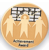 Sales Achievement Award Medal Insert (Etched)