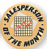 Sales Person Of The Month Medal Insert (Etched)