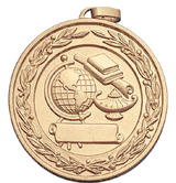 Scholastic Subject Medal with Front Imprint