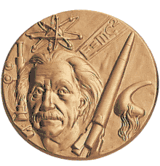 Science Einstein Litho Medal Insert