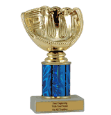 Single Column Budget Trophy - Baseball Glove