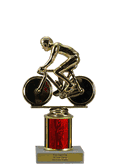 Single Column Budget Trophy - Bicycle