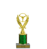 Single Column Budget Trophy - Car Show, Winged Wheel