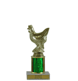 Single Column Budget Trophy - Chicken Figure