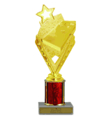 Single Column Budget Trophy - Cornhole