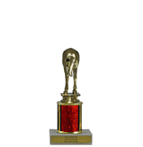 Single Column Budget Trophy - Gag Horses-Rear