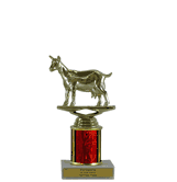 Single Column Budget Trophy - Goat