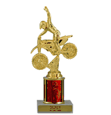 Single Column Budget Trophy - Motocross Bike