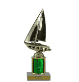 Single Column Budget Trophy - Sailboat