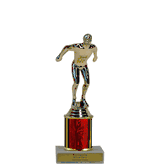 Single Column Budget Trophy - Swimmer