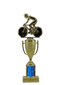 Single Column Cup Trophy - Bicycle