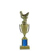 Single Column Cup Trophy - Chicken Figure