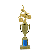 Single Column Cup Trophy - Motocross Bike