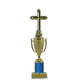 Single Column Cup Trophy - Religious Cross