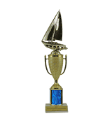 Single Column Cup Trophy - Sailboat