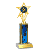 Single Column Insert Trophy - 1st Place