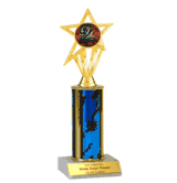 Single Column Insert Trophy - 2nd Place