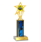 Single Column Insert Trophy - 4th Place