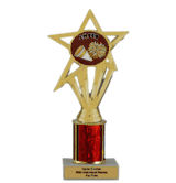 Single Column Insert Trophy - Cheerleading