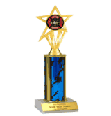 Single Column Insert Trophy - Fire Department