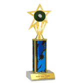 Single Column Insert Trophy - Golf