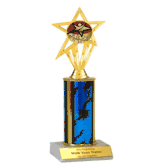 Single Column Insert Trophy - Rising Star