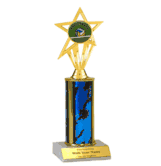 Single Column Insert Trophy - Volleyball