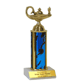 Single Column Trophy - Academic Lamp