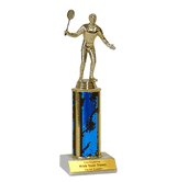 Single Column Trophy - Badminton