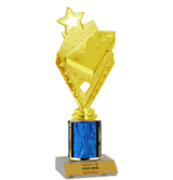 Single Column Trophy - Cornhole