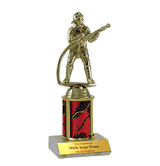 Single Column Trophy - Fireman