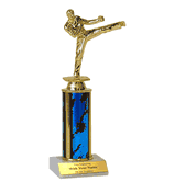 Single Column Trophy - Karate