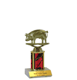 Single Column Trophy - Pig