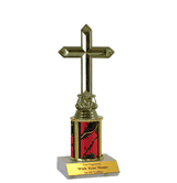 Single Column Trophy - Religious Cross