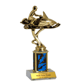 Single Column Trophy - Snowmobile Figure