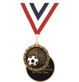 Soccer 3D Relief Medals (2")