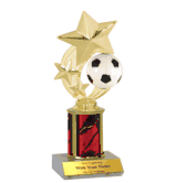 Soccer Spinner Trophy with Column