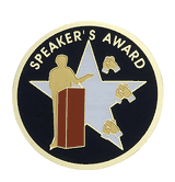 Speaker's Award Medal Insert (Etched)