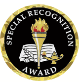 Special Recognition Award Mylar Decal Medal Insert