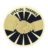 Special Thanks Medal Insert (Etched)