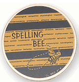 Spelling Bee Litho Medal Insert